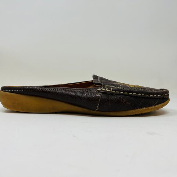 Van Hoang Custom Shoe Mules Slip On Casual Brown - 39 - Picture 6 of 7